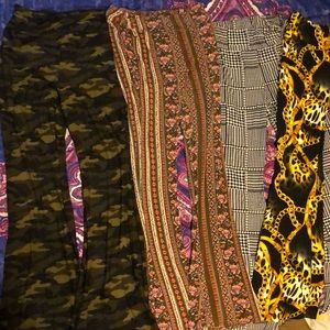 Stretchy Knit Flare Pants